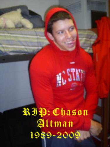 Chase goofing off